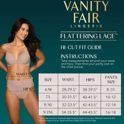 Vanity Fair® Flattering Lace®  Hi-Cut Panties - 13280