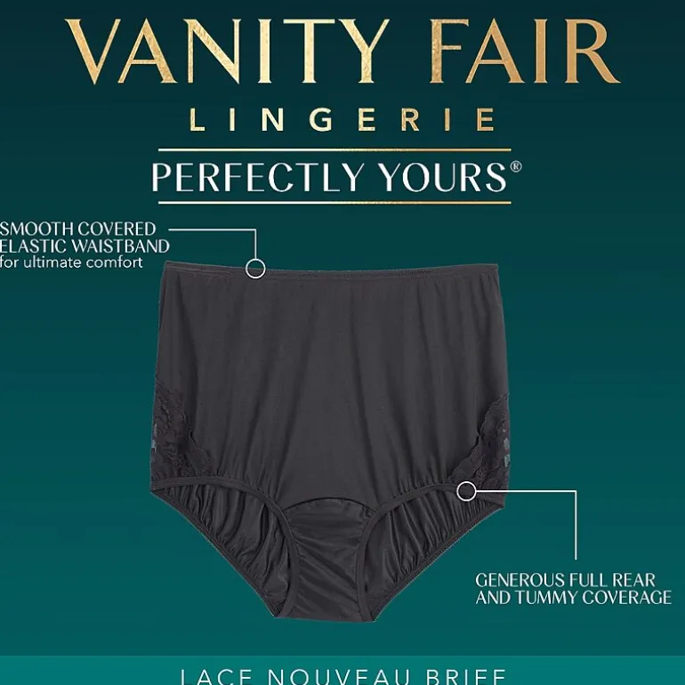 Vanity Fair® Perfectly Yours® Lace Nouveau® Nylon 3 Pack Brief Panty - 13011