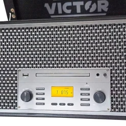 Victor monument 8-in-1 graphite wood music Turntable