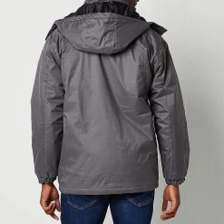 Victory Mens Big and Tall Hooded Midweight Overcoat
