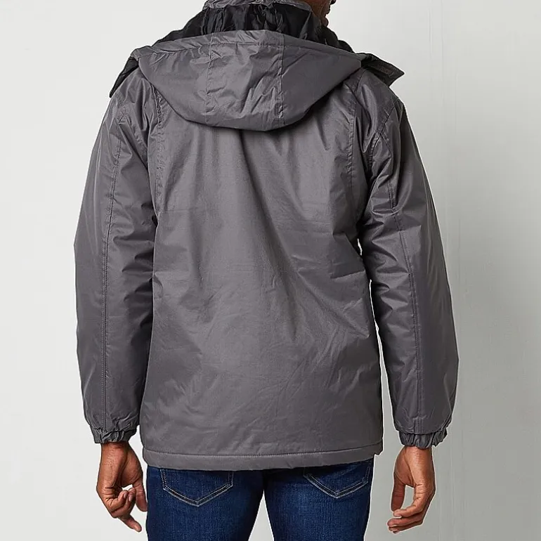 Victory Mens Big and Tall Hooded Midweight Overcoat