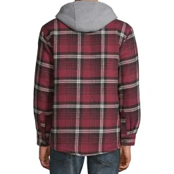 Victory Mens Hooded Midweight Shirt Jacket