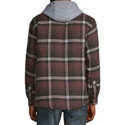 Victory Mens Hooded Midweight Shirt Jacket