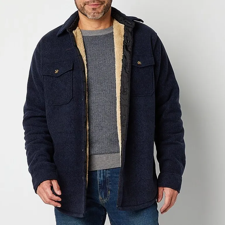 Victory Sherpa Lined Fleece Shirt Jacket