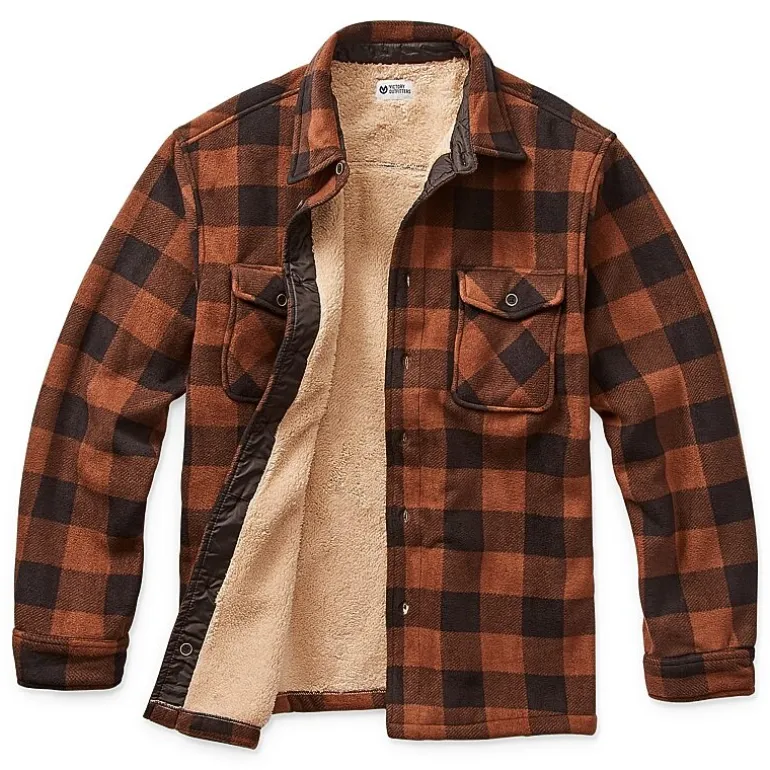 Victory Sherpa Lined Fleece Shirt Jacket