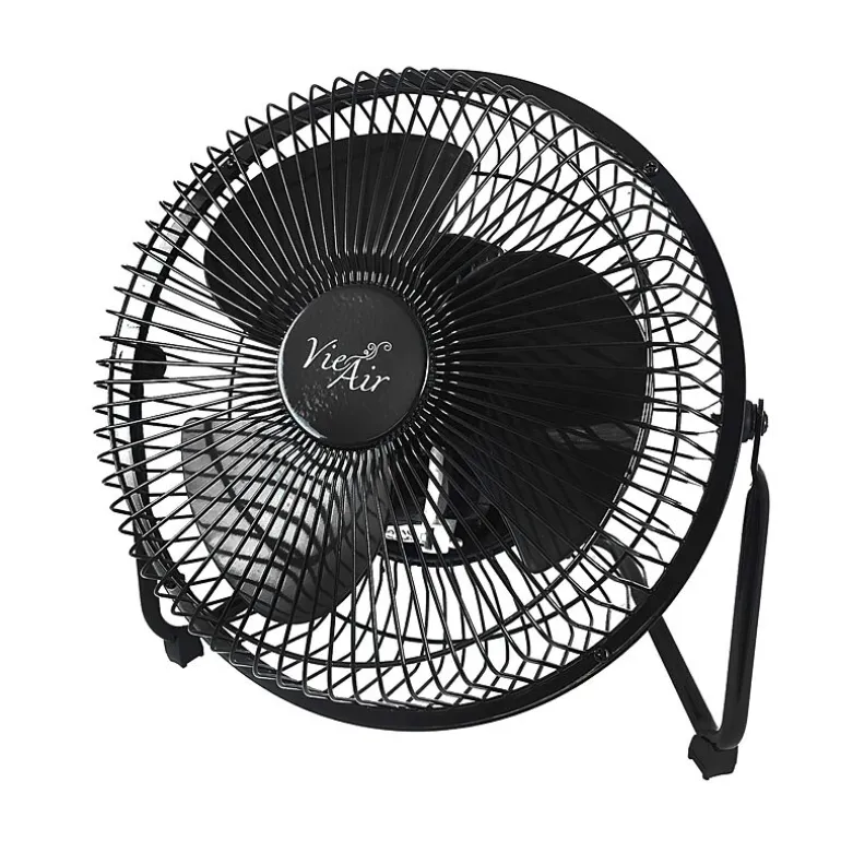 Vie Air 8" High Velocity Metal Desk and Floor Fan