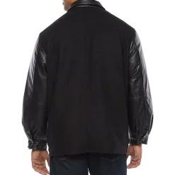 Vintage Leather Mens Big Leather Heavyweight Varsity Jacket