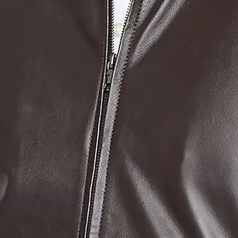 Vintage Leather Mens Big Leather Midweight Jacket
