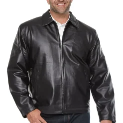 Vintage Leather Mens Big Leather Midweight Jacket