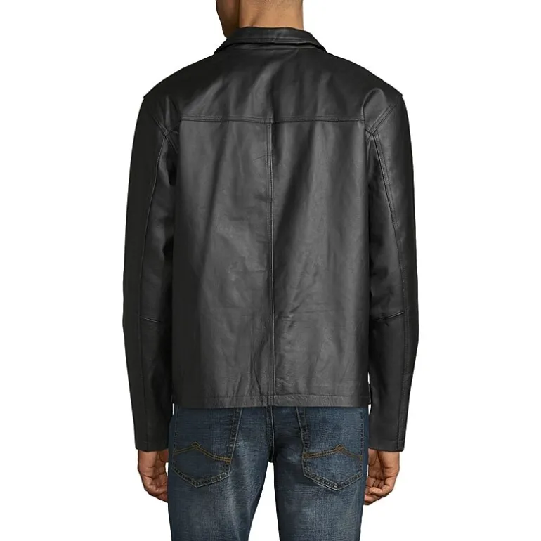 Vintage Leather Mens Leather Midweight Jacket