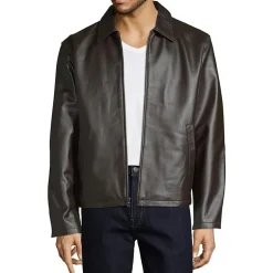 Vintage Leather Mens Leather Midweight Jacket