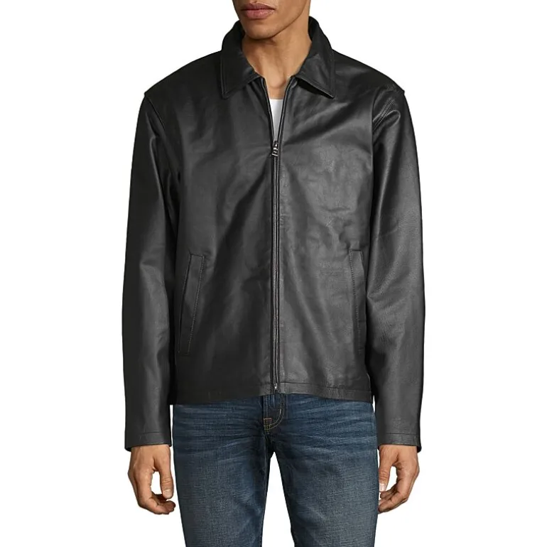 Vintage Leather Mens Leather Midweight Jacket