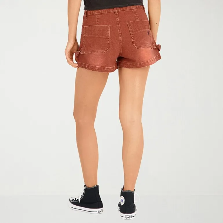 VOLCOM Juniors Womens Mid Rise Juniors Shortie Short