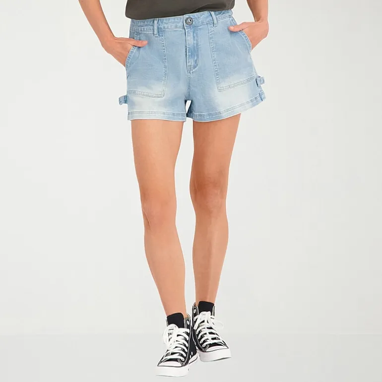 VOLCOM Juniors Womens Mid Rise Juniors Shortie Short
