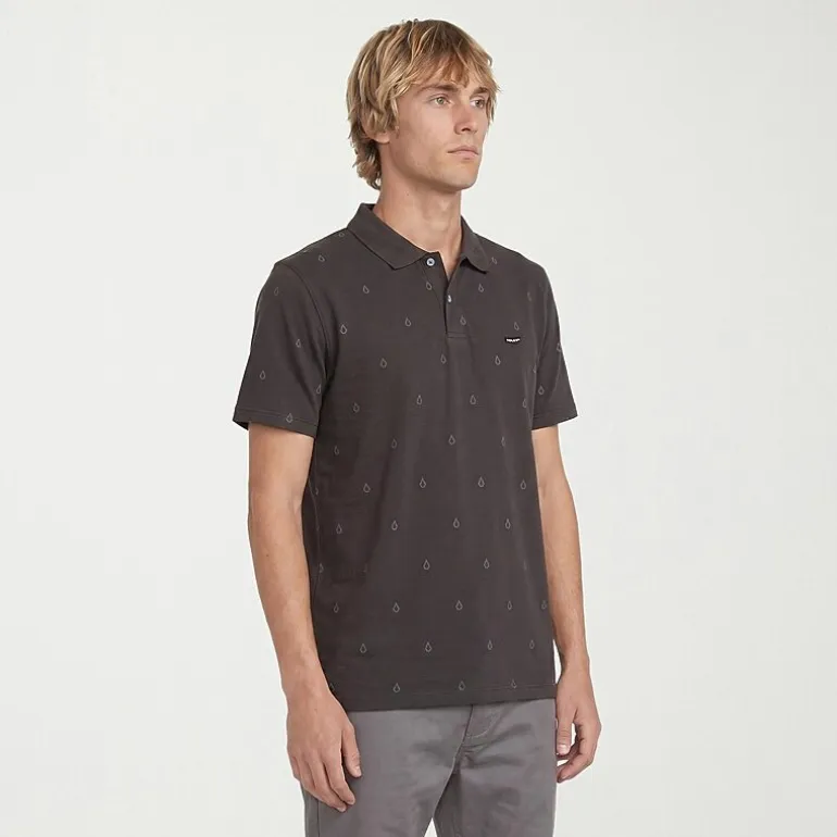 VOLCOM Mens Regular Fit Short Sleeve Polo Shirt