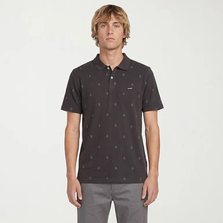 VOLCOM Mens Regular Fit Short Sleeve Polo Shirt