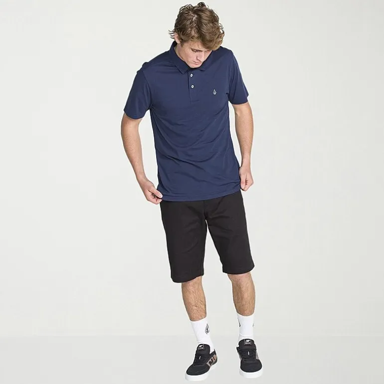 VOLCOM Mens Regular Fit Short Sleeve Polo Shirt