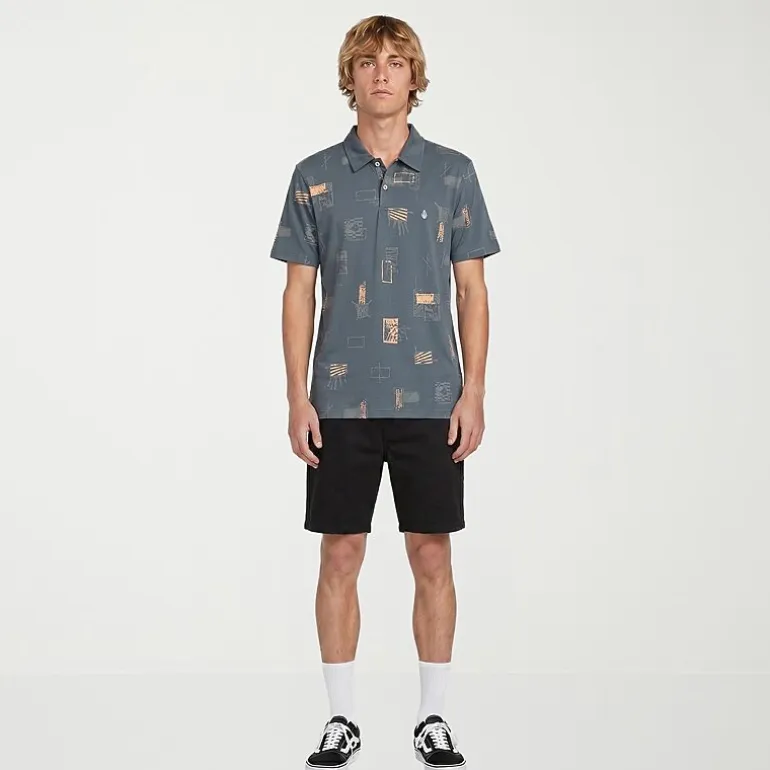 VOLCOM Mens Regular Fit Short Sleeve Polo Shirt