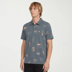 VOLCOM Mens Regular Fit Short Sleeve Polo Shirt