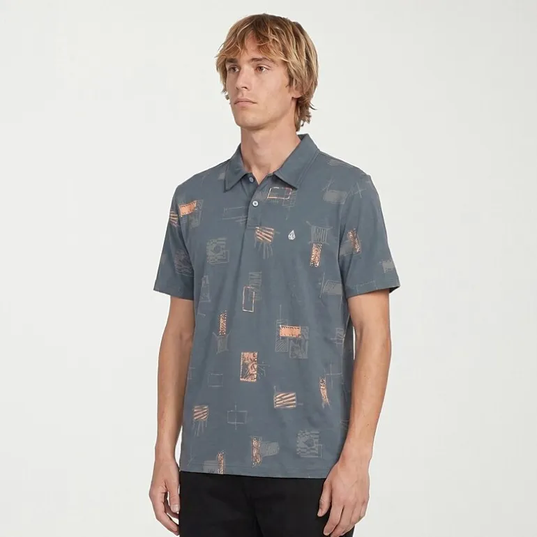 VOLCOM Mens Regular Fit Short Sleeve Polo Shirt