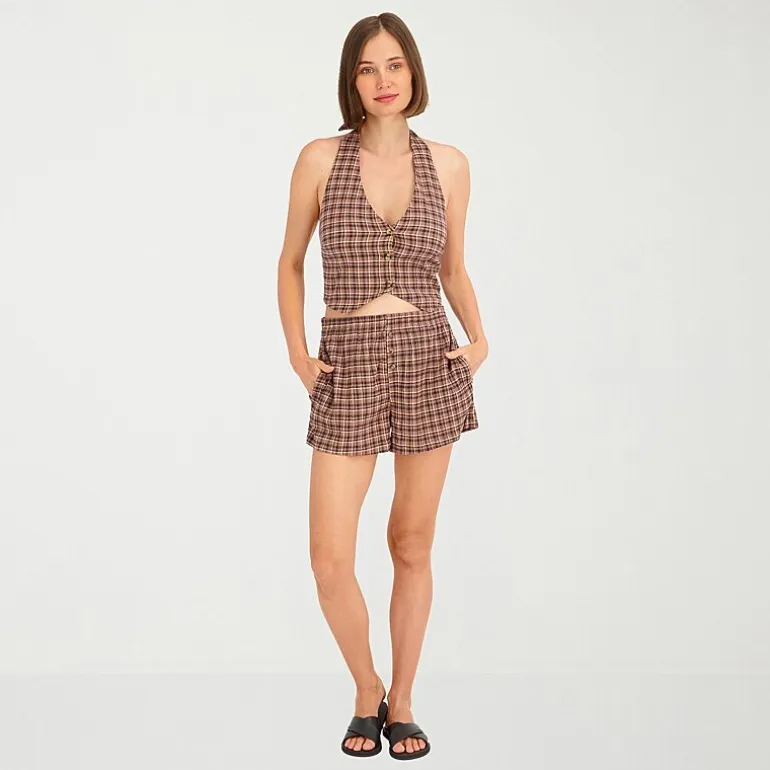 VOLCOM Womens Juniors V Neck Sleeveless Vest
