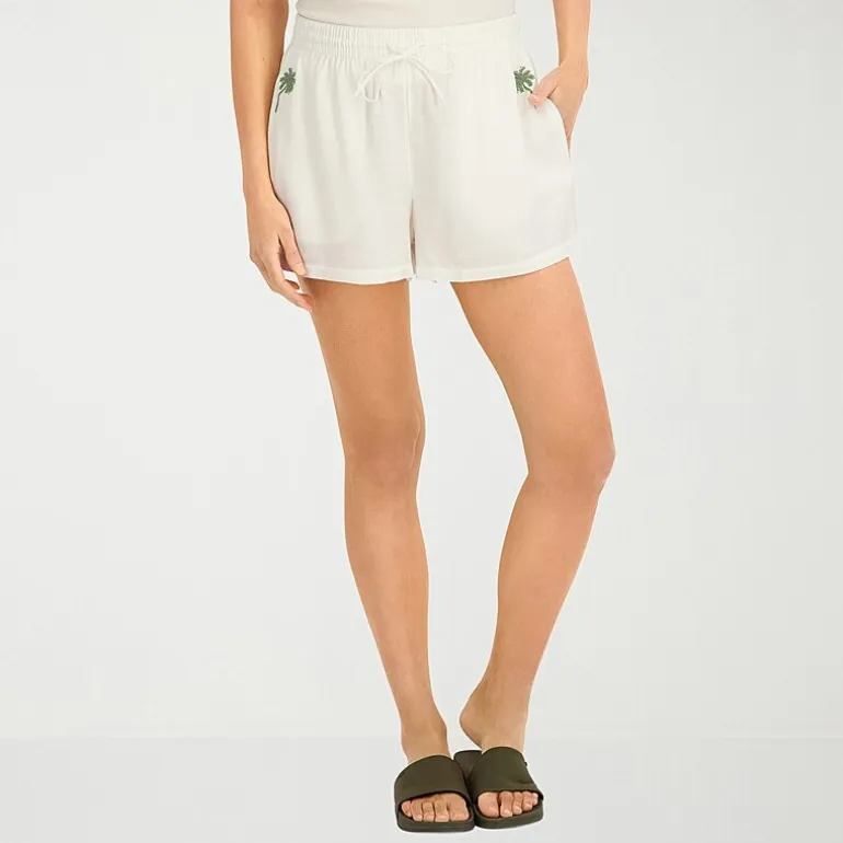 VOLCOM Womens Mid Rise Juniors Pull-On Short