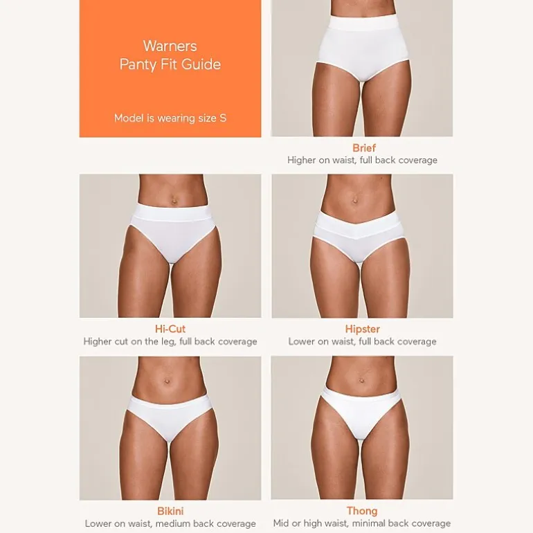 Warners® No Pinching, No Problems® Dig-Free Comfort Waist Smooth and Seamless Hi-Cut RT5501P