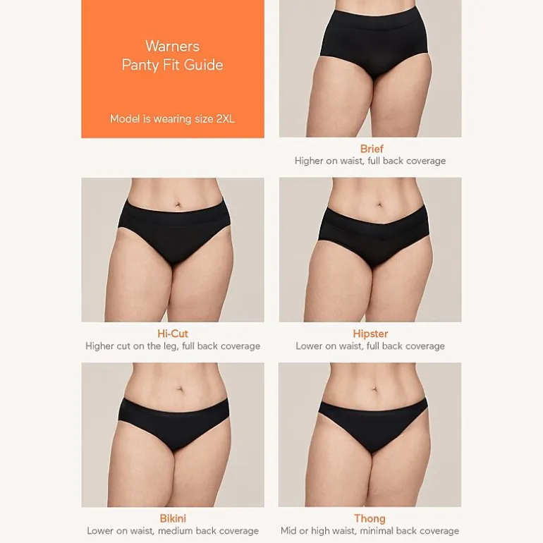Warners® No Pinching, No Problems® Dig-Free Comfort Waist Smooth and Seamless Hi-Cut RT5501P