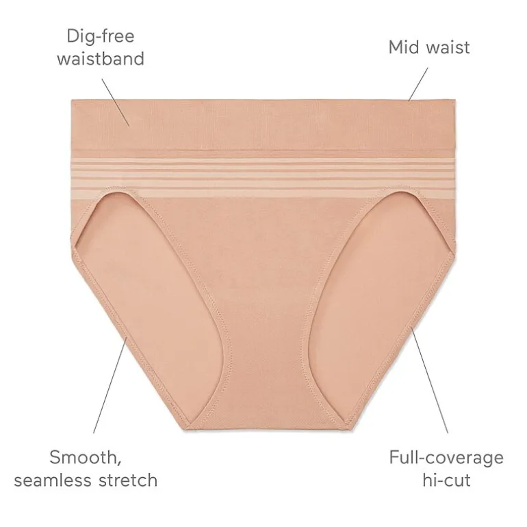 Warners® No Pinching, No Problems® Dig-Free Comfort Waist Smooth and Seamless Hi-Cut RT5501P