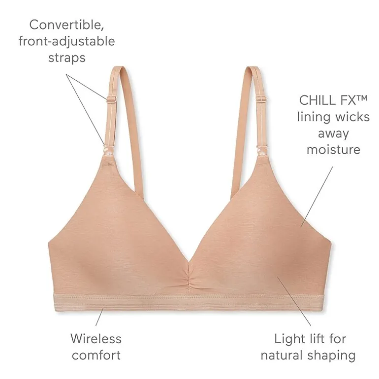 Warners® Play It Cool® Stay Cool and Dry Wireless Lift Comfort Bra RN3281A