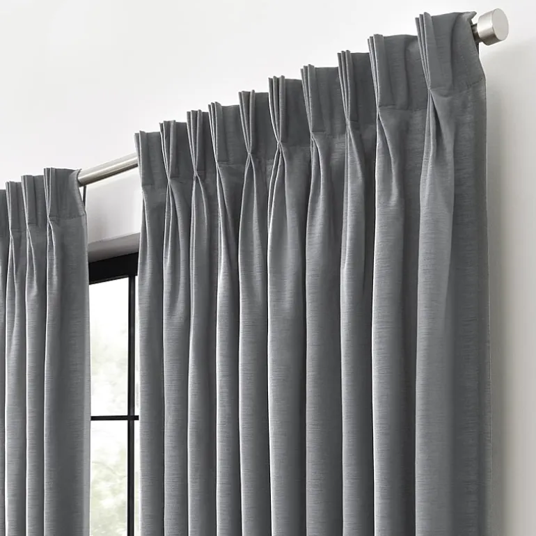 Waverly Serendipity Pinch Pleat Rod Pocket Light-Filtering Single Curtain Panel