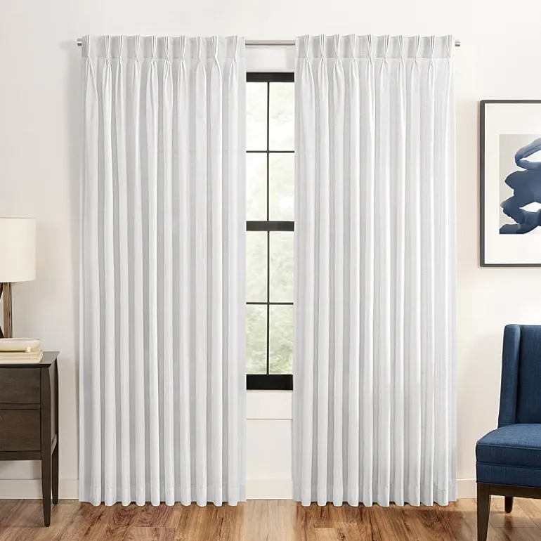 Waverly Serendipity Pinch Pleat Rod Pocket Light-Filtering Single Curtain Panel
