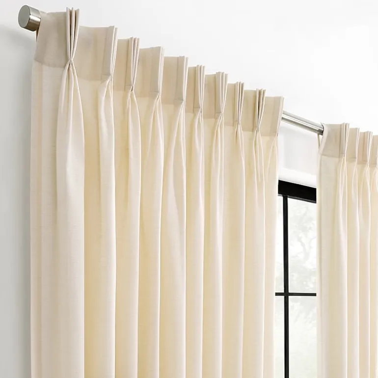 Waverly Serendipity Pinch Pleat Rod Pocket Light-Filtering Single Curtain Panel