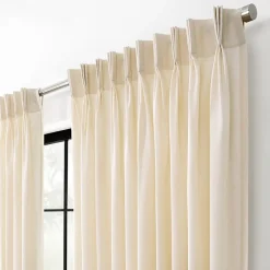 Waverly Serendipity Pinch Pleat Rod Pocket Light-Filtering Single Curtain Panel