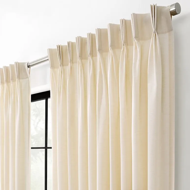 Waverly Serendipity Pinch Pleat Rod Pocket Light-Filtering Single Curtain Panel