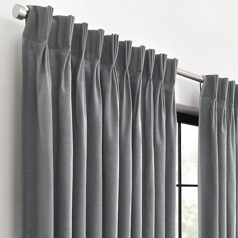 Waverly Serendipity Pinch Pleat Rod Pocket Light-Filtering Single Curtain Panel