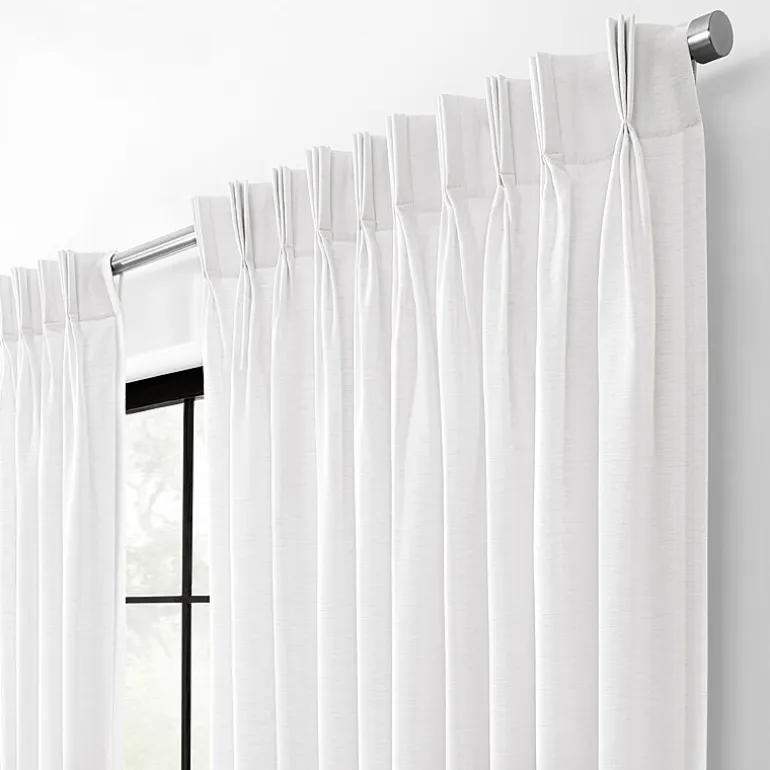 Waverly Serendipity Pinch Pleat Rod Pocket Light-Filtering Single Curtain Panel