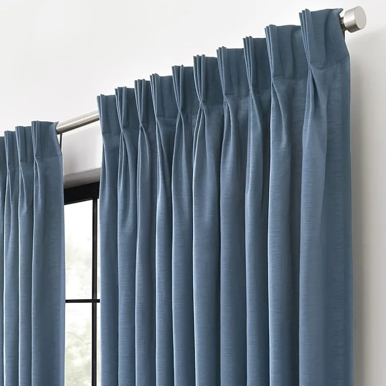Waverly Serendipity Pinch Pleat Rod Pocket Light-Filtering Single Curtain Panel