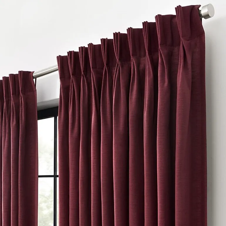 Waverly Serendipity Pinch Pleat Rod Pocket Light-Filtering Single Curtain Panel