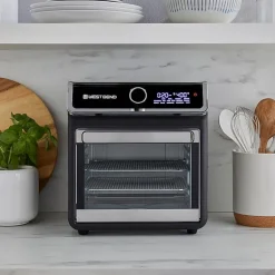 West Bend 15 Qt. Air Fryer Oven with 16 Presets, in Black