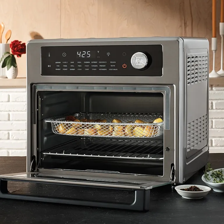 West Bend XL Air Fryer Oven with 24 Presets, 26 Quart, in Stainless Steel