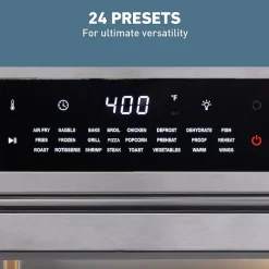 West Bend XL Air Fryer Oven with 24 Presets, 26 Quart, in Stainless Steel