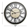 Westclox 12" Bronze Open Arabic Numeral Wall Clock