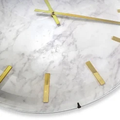 Westclox Large White Marble Dial Wall Clock