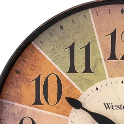 Westclox 12" Round Multi Color Analog Wall Clock
