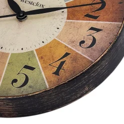 Westclox 12" Round Multi Color Analog Wall Clock