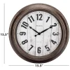 Westclox 15.5" Round Plastic Analog Wall Clock