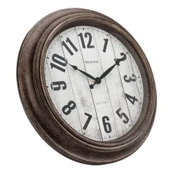 Westclox 15.5" Round Plastic Analog Wall Clock