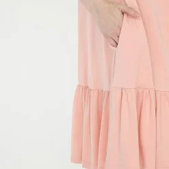 White Mark Maternity Womens Maternity Crew Neck Short Sleeve Shift Dress
