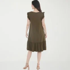 White Mark Maternity Womens Maternity Crew Neck Short Sleeve Shift Dress